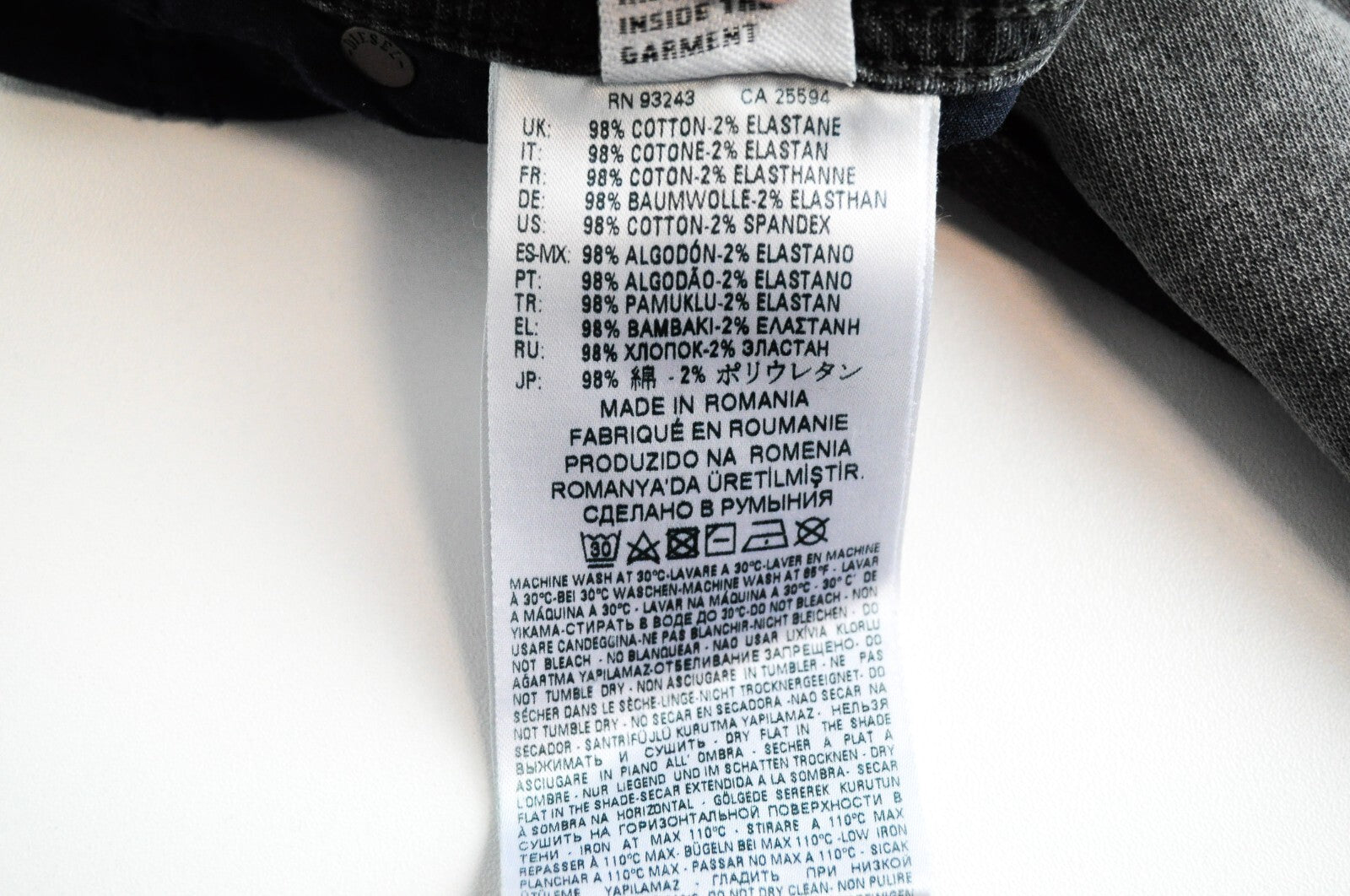 DIESEL Krooley CB-NE 069EM Men's Jeans W28 Jogg Sweat Grey Slim Fit Ripped*