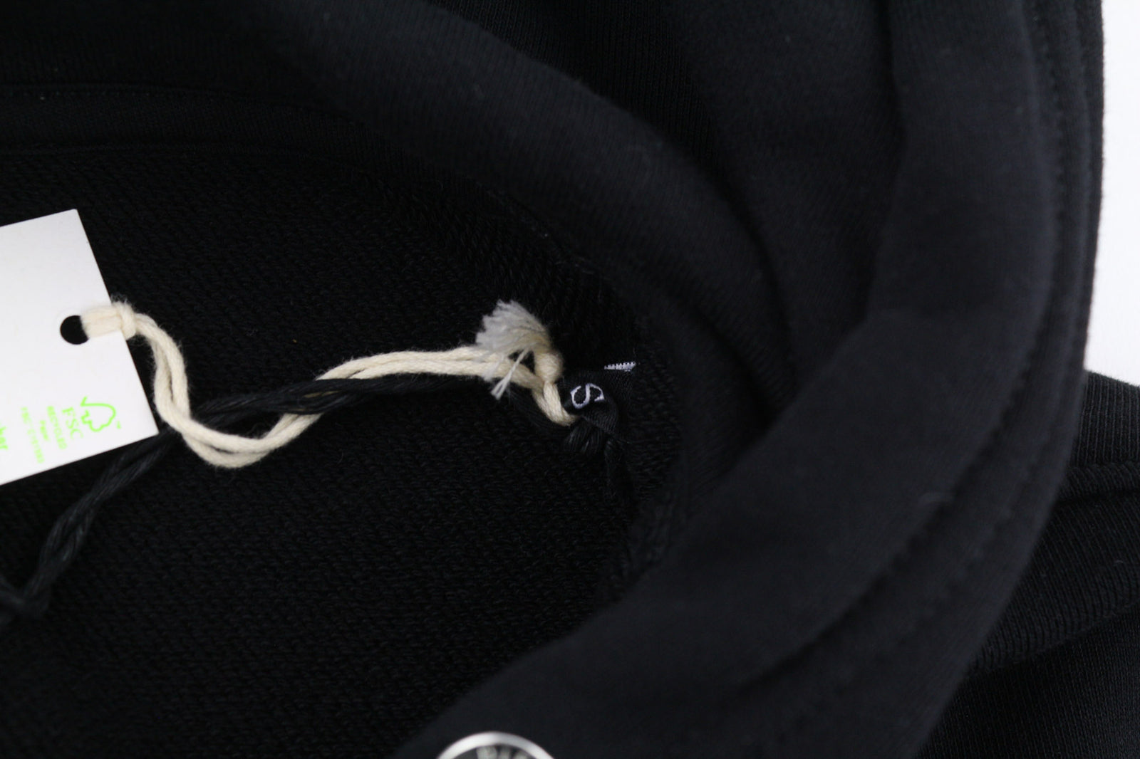 DIESEL F-Kral-B1 Women Hoodie S Black Pullover Cropped Front Logo Strap RRP€180