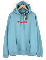 DIESEL S-Ummer-B2 Men Hoodie 3XL Blue Pullover Kangaroo Pocket Strap RRP€150