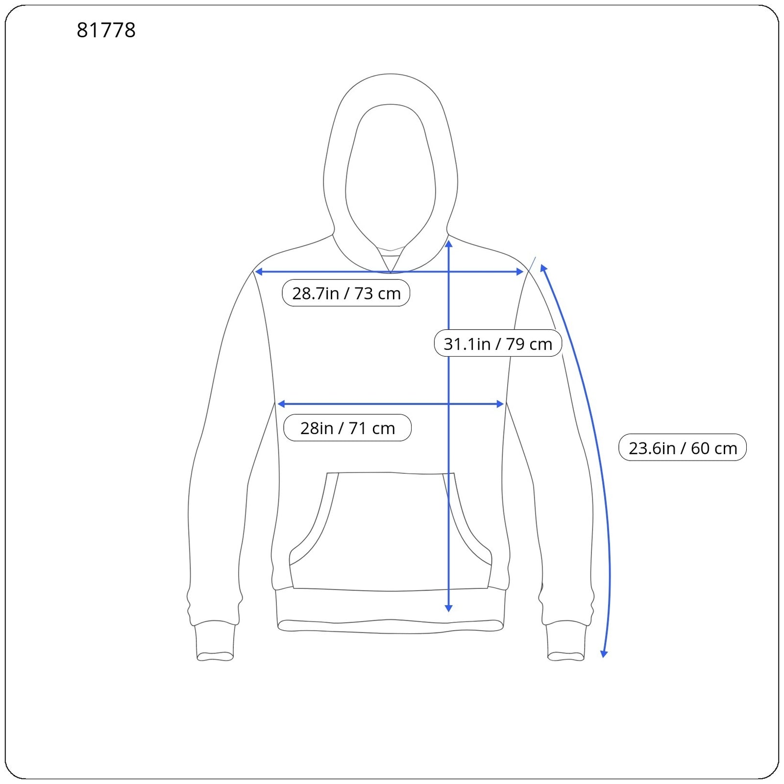 DIESEL S-Ummer-B2 Men Hoodie 3XL Blue Pullover Kangaroo Pocket Strap RRP€150