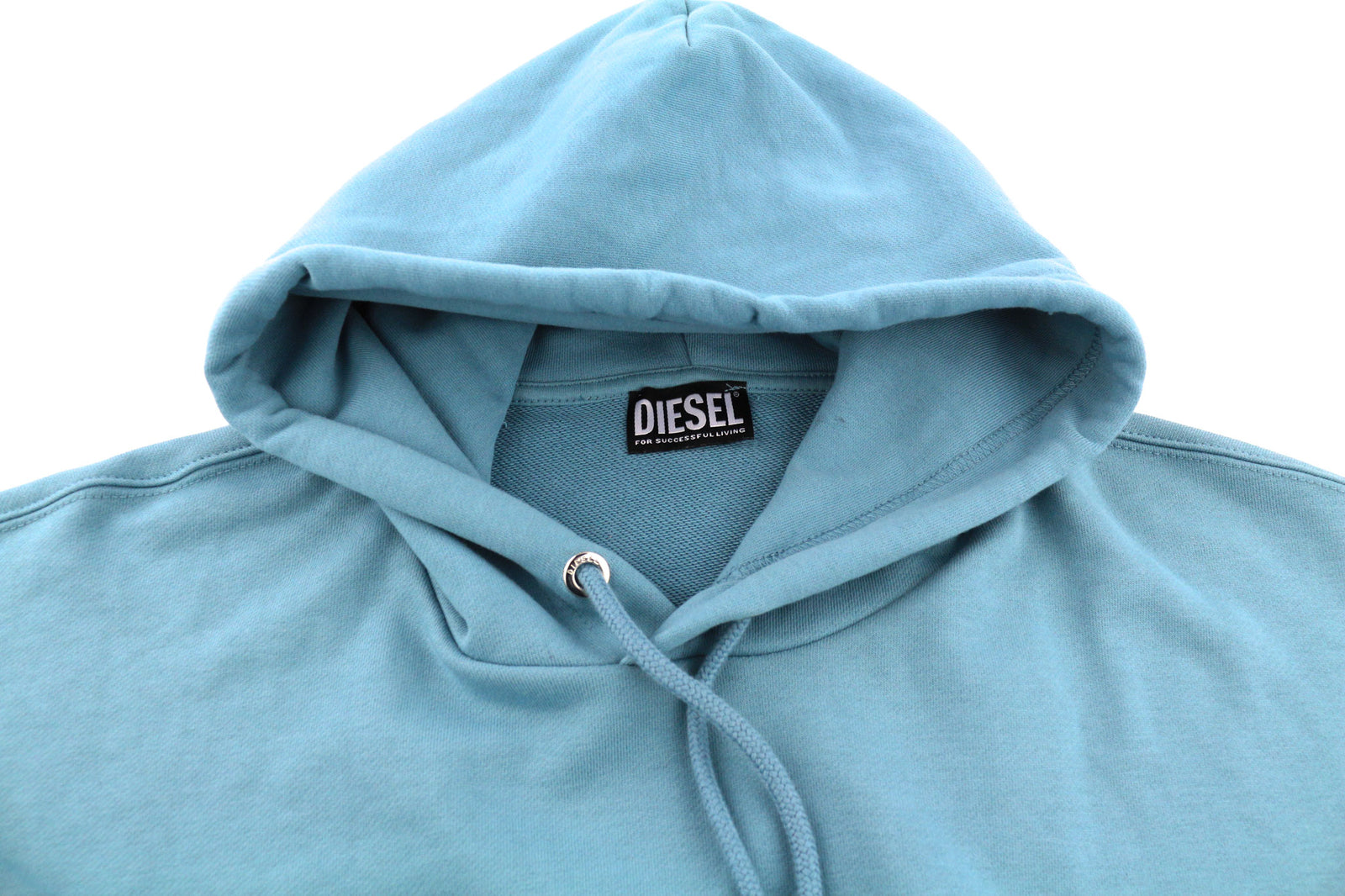 DIESEL S-Ummer-B2 Men Hoodie 3XL Blue Pullover Kangaroo Pocket Strap RRP€150
