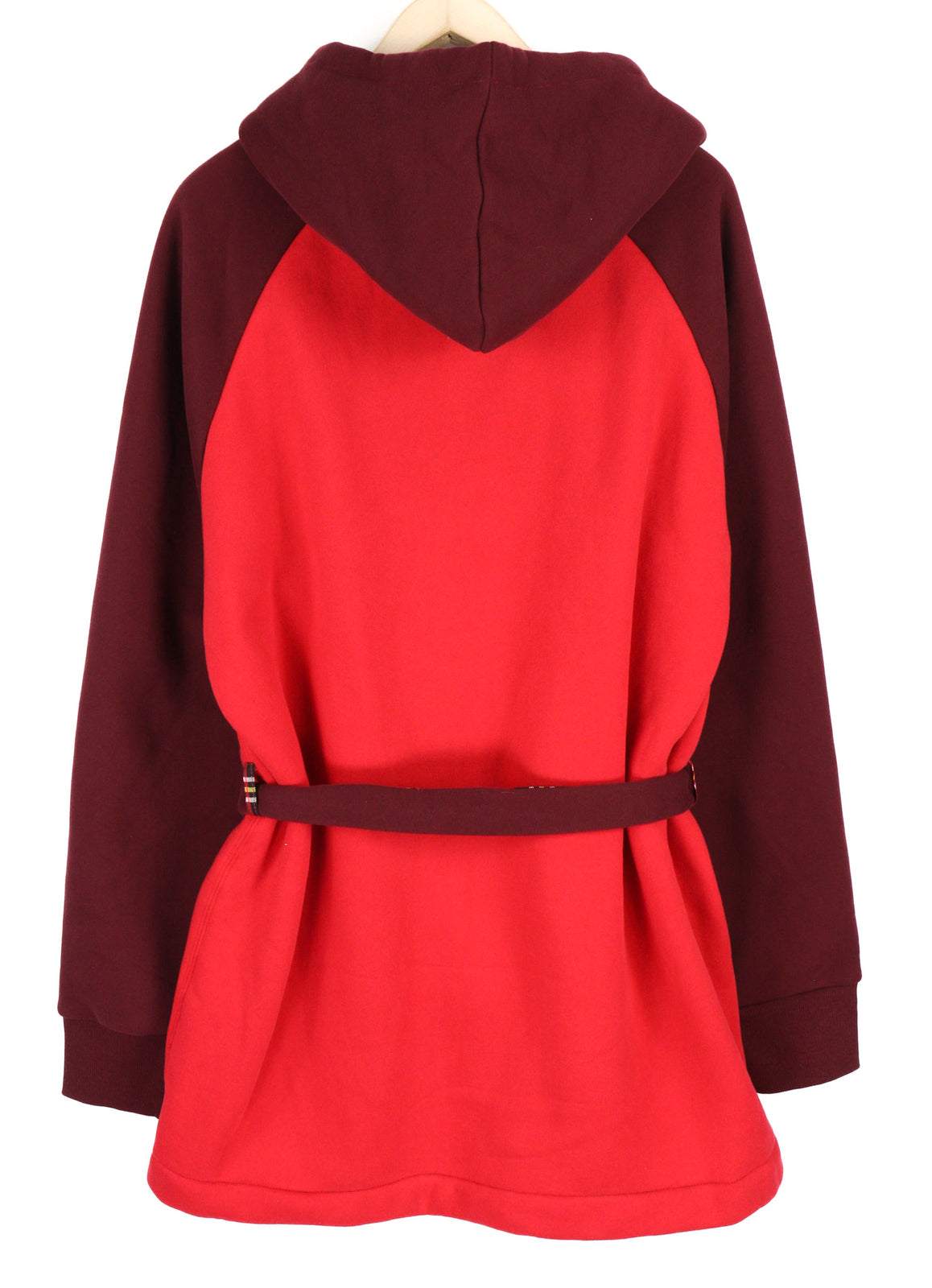 DIESEL Uudg-Jas-Homey Women Robe XL Unisex Fleece Lined Hooded Pockets Belted