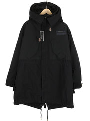 DIESEL W-Miles Men Jacket L 2in1 Parka Insulated Drawstring Waist Black RRP€475