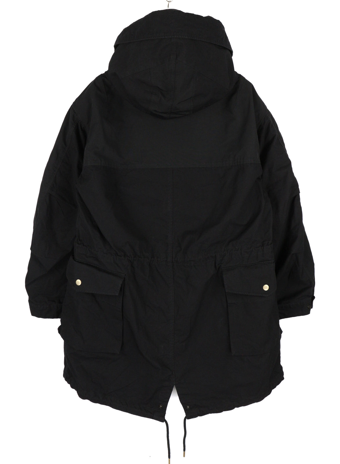 DIESEL W-Miles Men Jacket L 2in1 Parka Insulated Drawstring Waist Black RRP€475