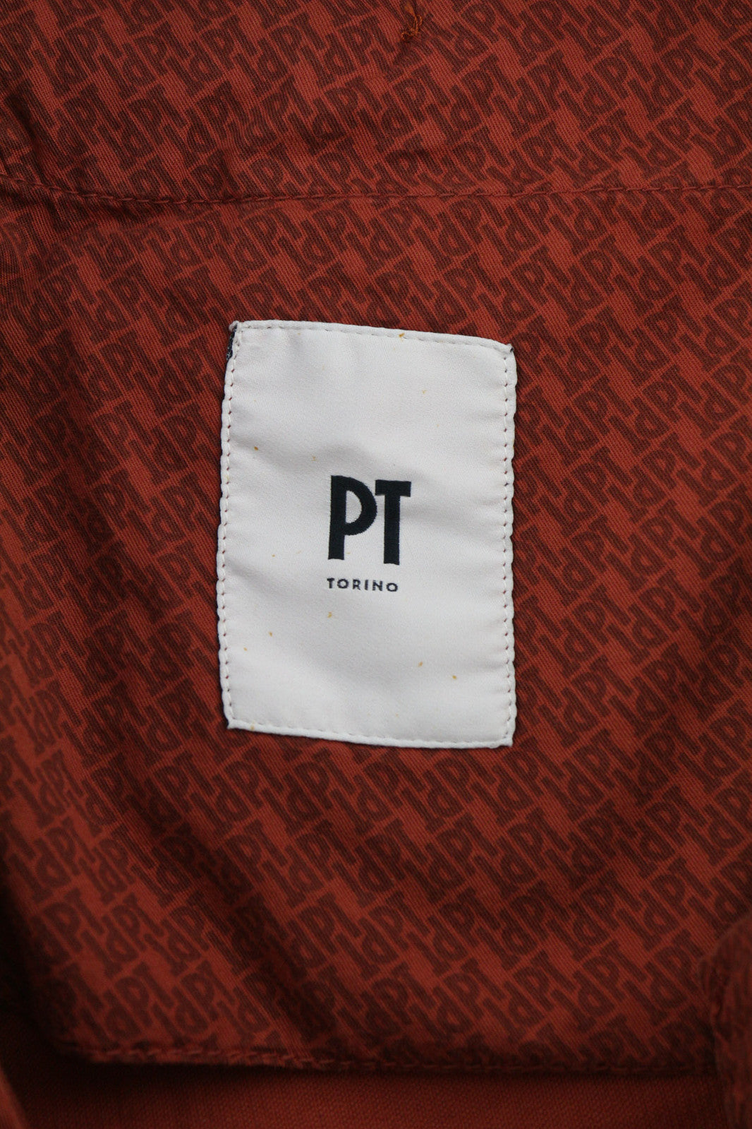 PT TORINO Skinny Fit Men Trousers 50 W33 Red Corduroy Zip Fly Logo Casual Chino