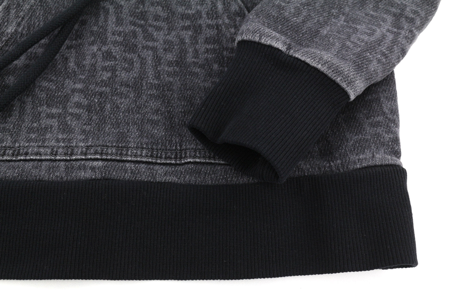 DIESEL D-Angy-Hood NE Women Hoodie S Grey Washed Pullover Kangaroo RRP€300