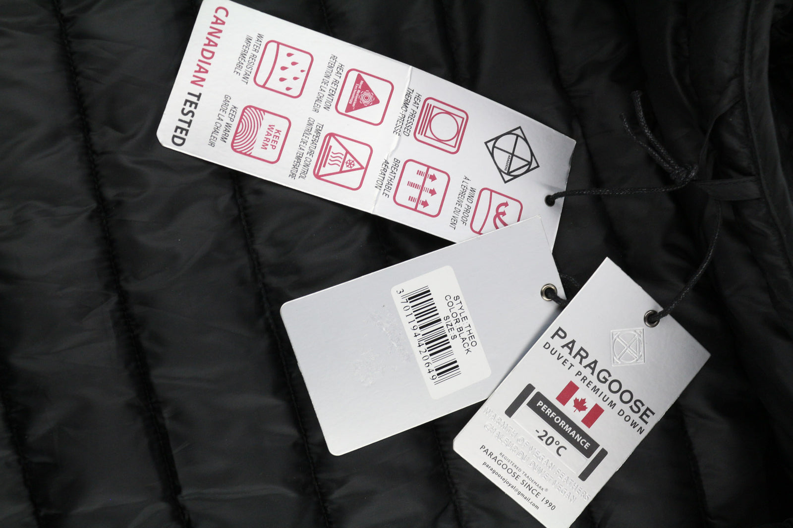 PARAGOOSE Theo Men Jacket S Wind Proof Water Resistant Breathable Insulated