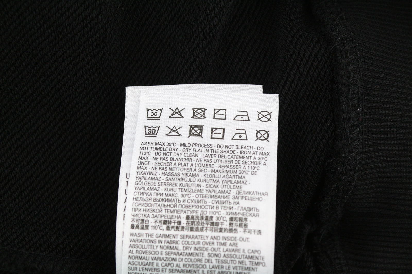 DIESEL F-Reggy-Hood Women Hoodie S Black Pullover Front Logo Straps RRP€175