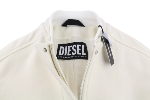 DIESEL W-Lethea Women Coat S Light Wool Blend Full Zip Patch Pockets RRP€590
