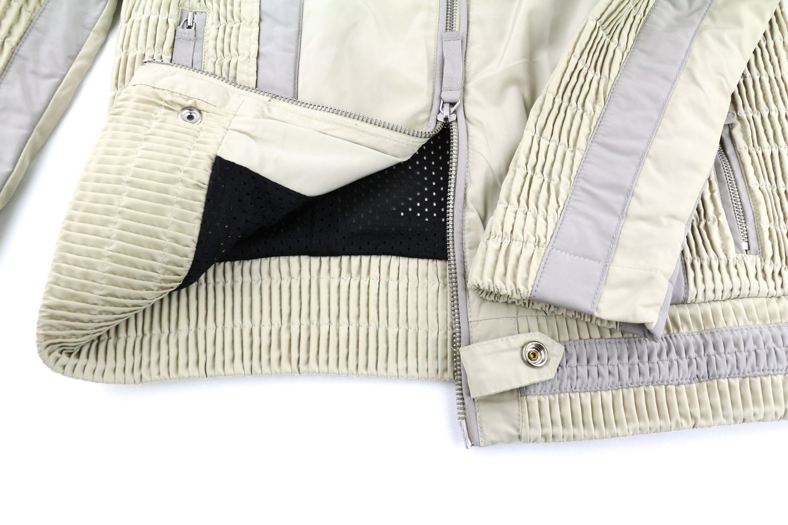 DIESEL G-Ritas Women Jacket S Beige Textured Single Breasted Neck RRP€250