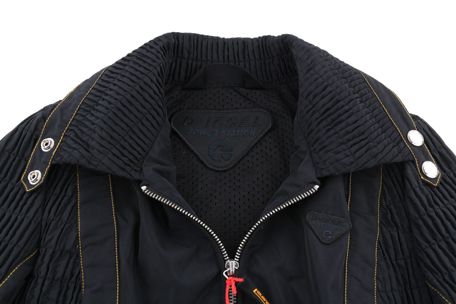 DIESEL G-Ritas Women Jacket S Black Textured Single Breasted Collar RRP€250