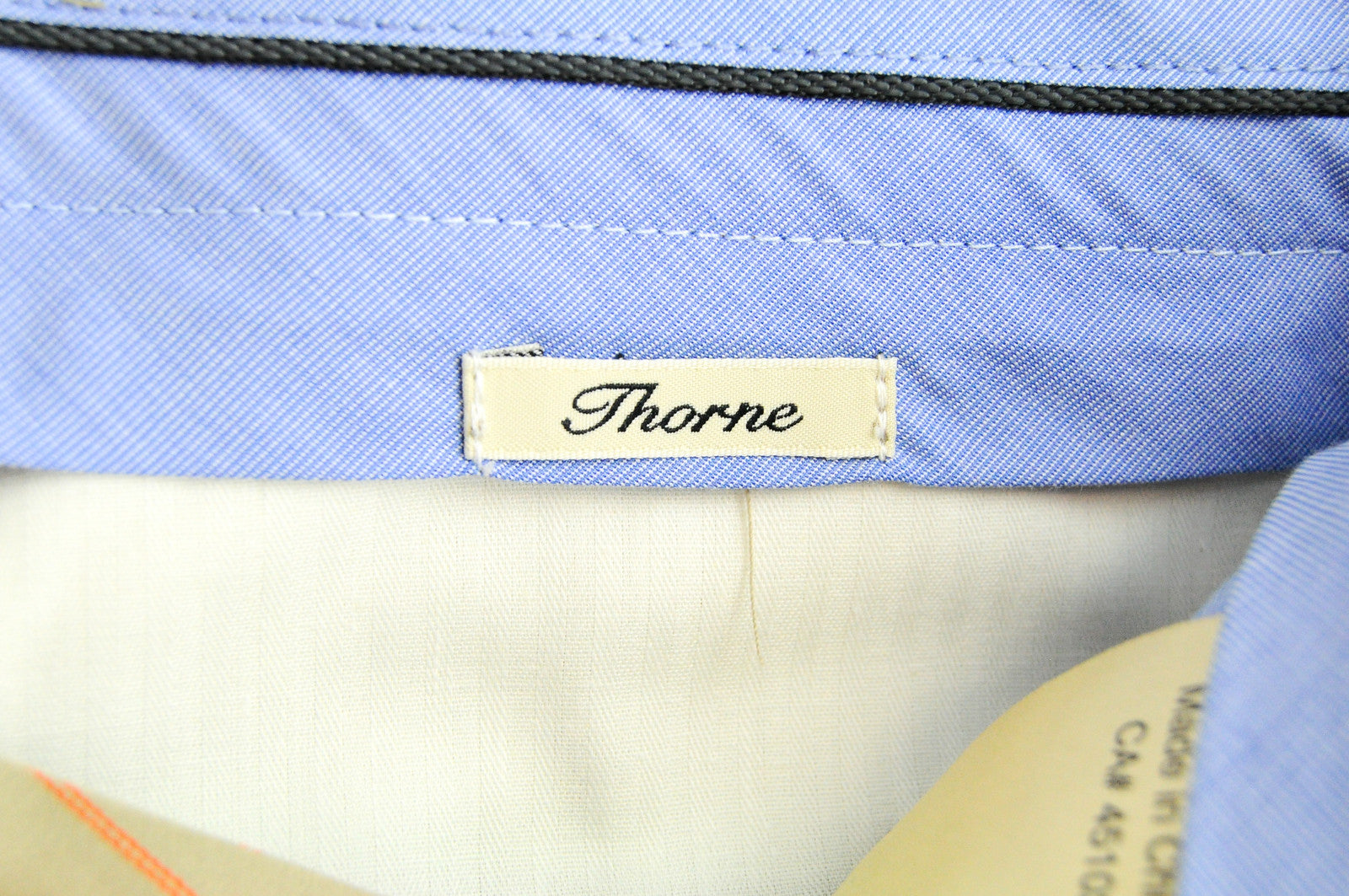 SCOTCH & SODA Thorne Men's Brown Trousers W32/L32 Super Slim Striped Pleated