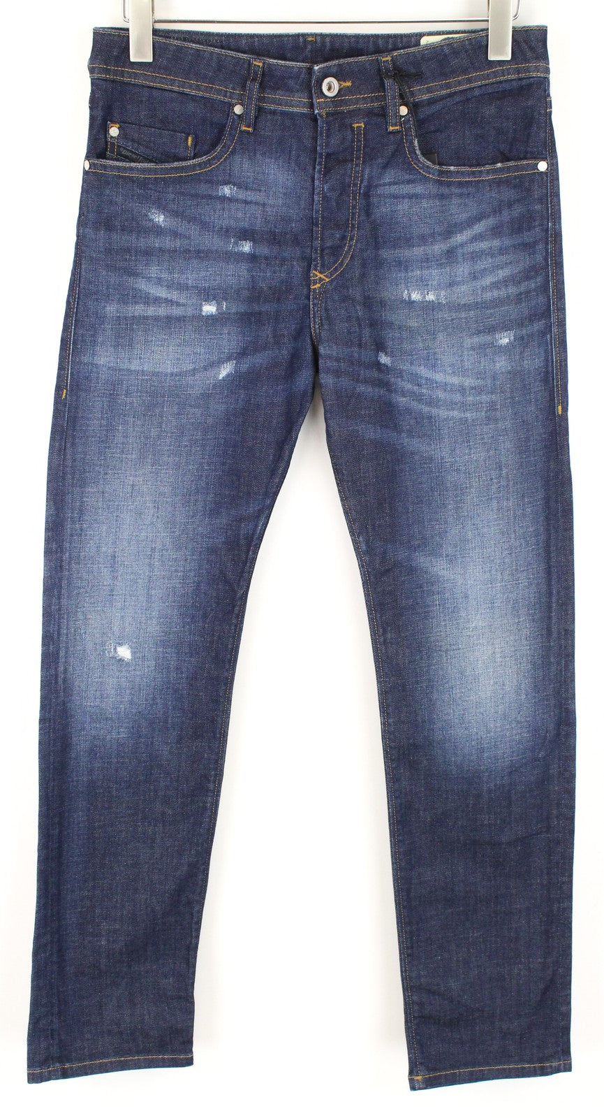 DIESEL Buster R7NA8 Men's Jeans W29/L32 Slim Fit Blue Washed Tapered Stretch*