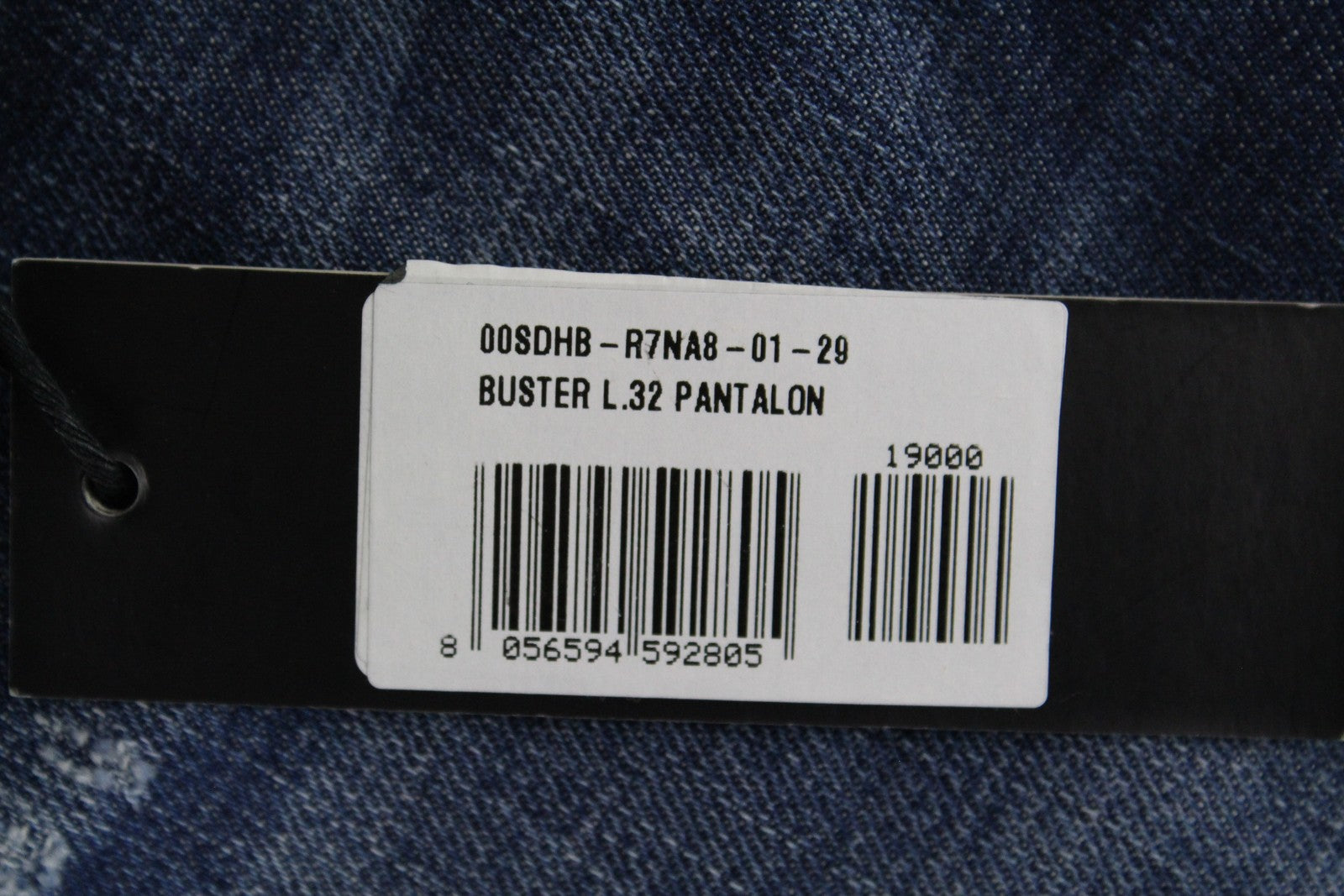 DIESEL Buster R7NA8 Men's Jeans W29/L32 Slim Fit Blue Washed Tapered Stretch*