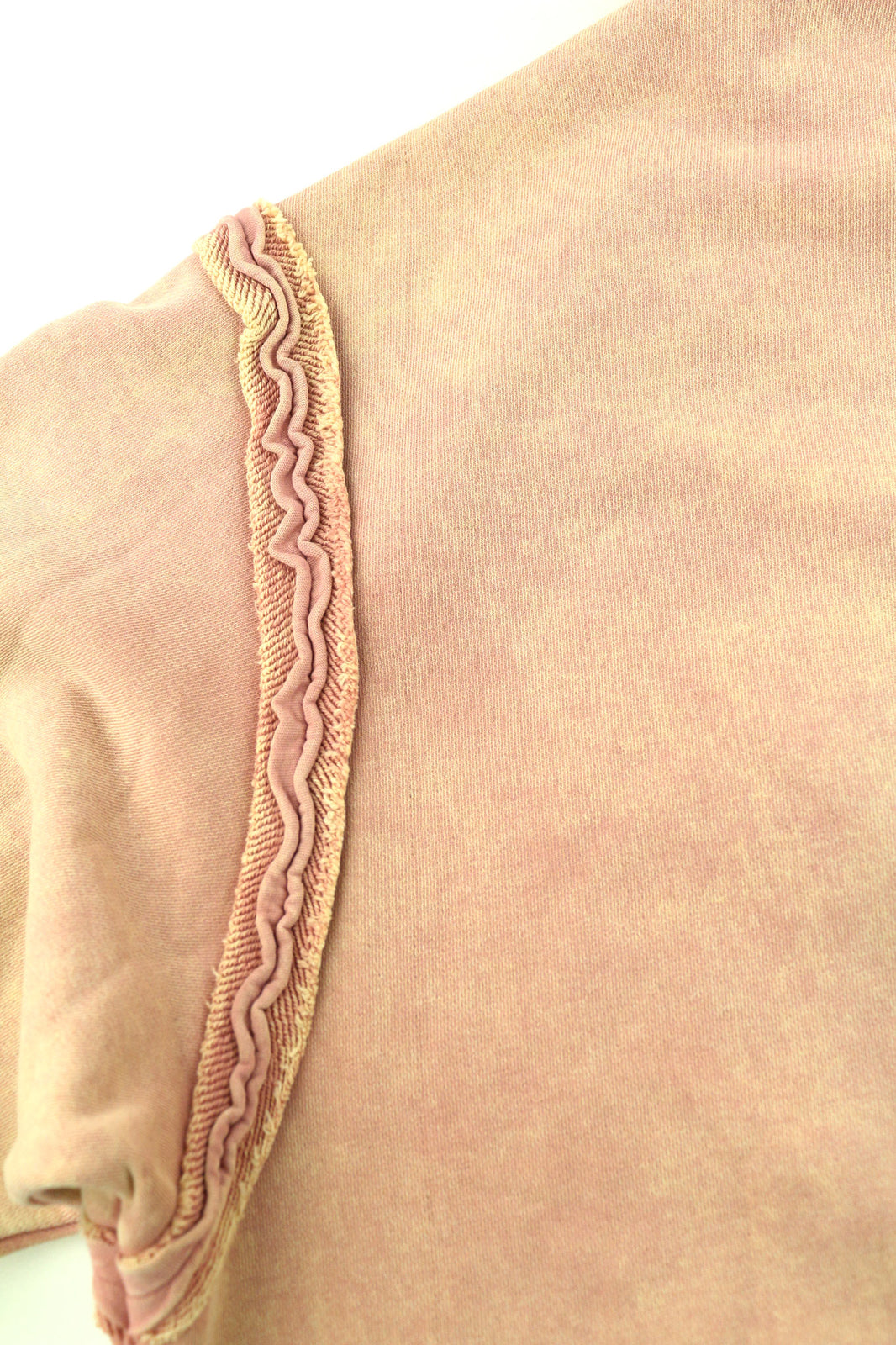 DIESEL F-Mikky Women Hoodie S Peach Washed Hooded Asymmetrical Pocket RRP€195