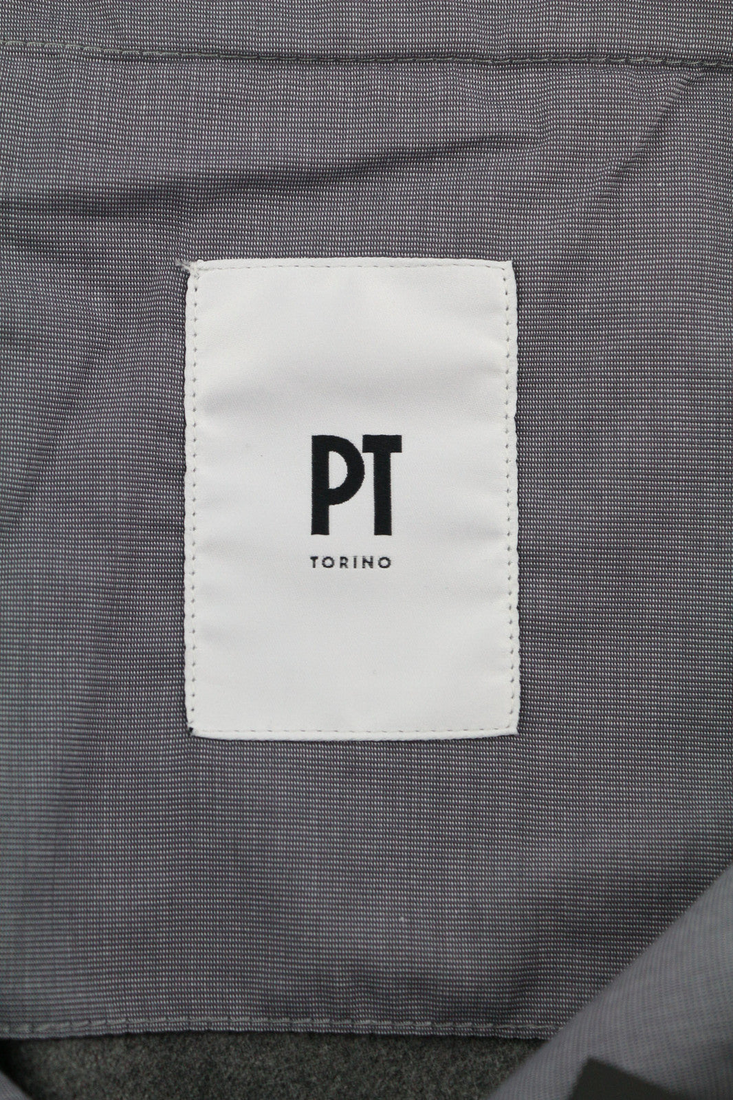 PT TORINO Skinny Fit Men Trousers 60 W42 Grey Fleece Wool Blend Zipper Casual