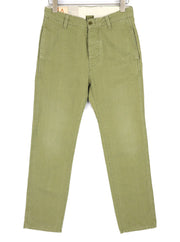 NUDIE JEANS Loose Alvar Men Jeans W28/L32 Beech Green Washed Buttoned Casual