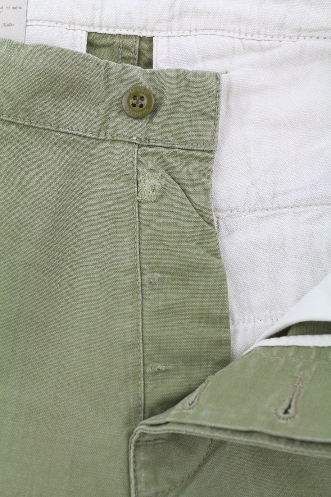 NUDIE JEANS Loose Alvar Men Jeans W28/L32 Beech Green Washed Buttoned Casual