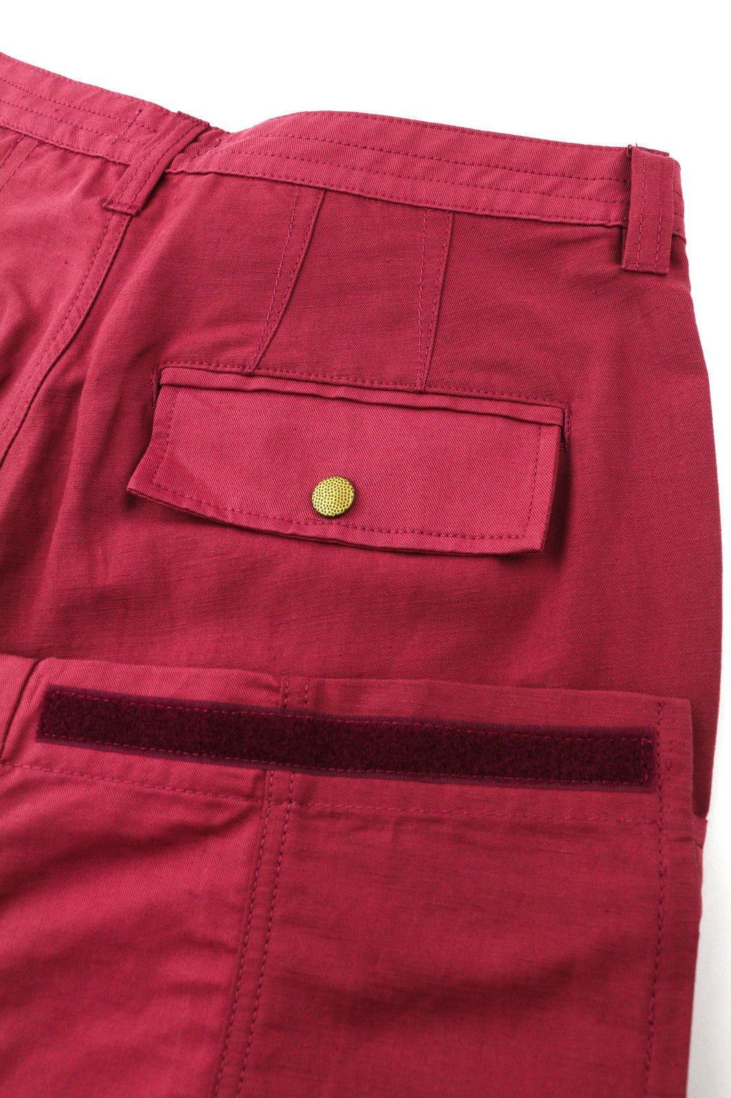 DIESEL P-Giulia Womens Trousers W28 Cargo Loose  Burgundy Linen Blend RRP300
