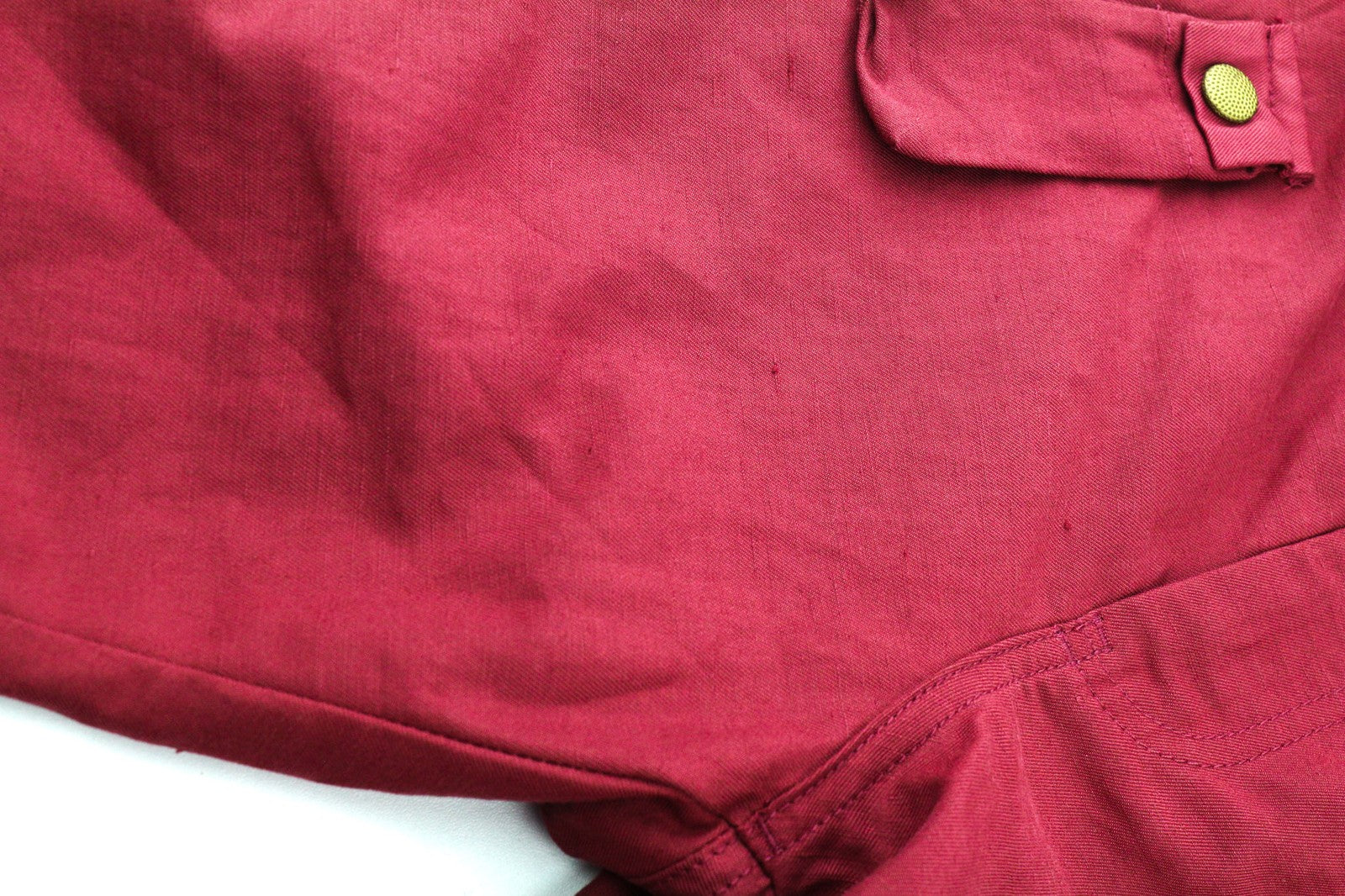 DIESEL P-Giulia Womens Trousers W28 Cargo Loose  Burgundy Linen Blend RRP300