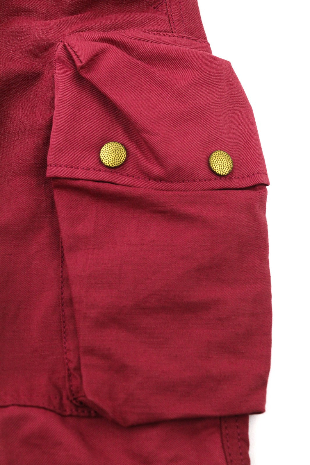 DIESEL P-Giulia Womens Trousers W26 Cargo Loose  Burgundy Linen Blend RRP€300