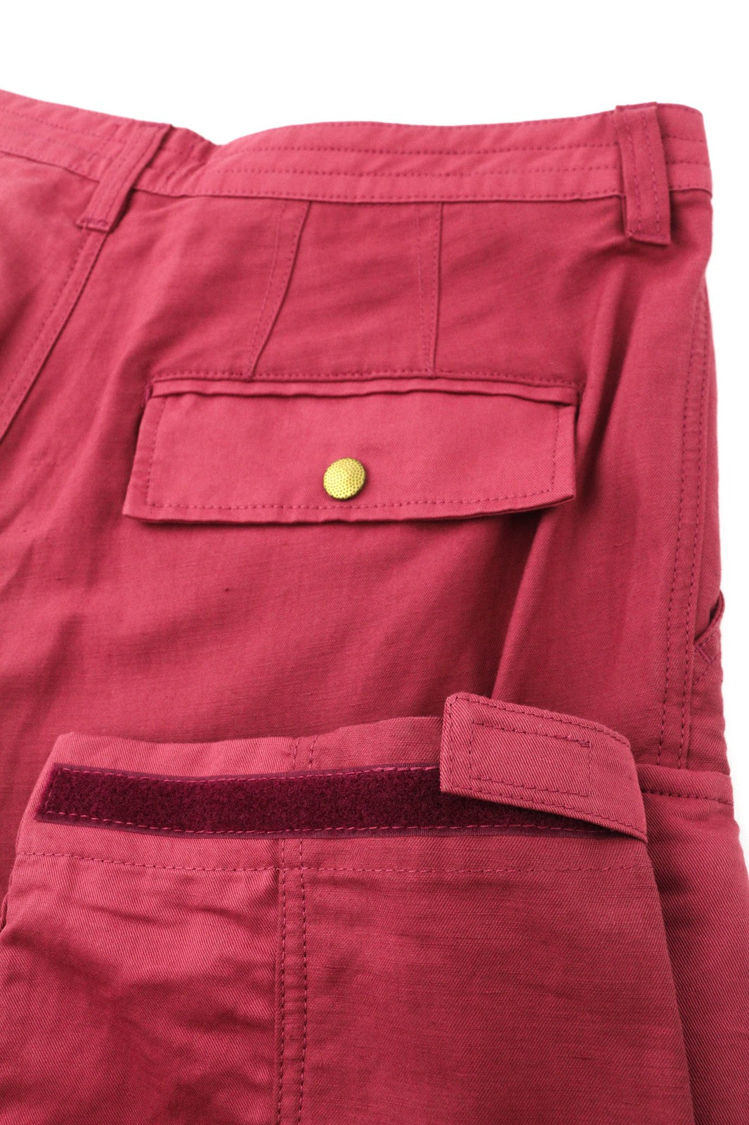 DIESEL P-Giulia Womens Trousers W30 Cargo Loose  Burgundy Linen Blend RRP€300