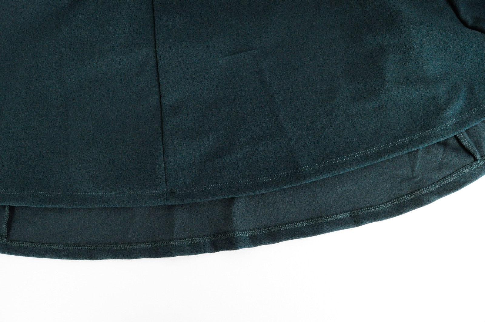 ANNA FIELD Women Dress S Pine Green Pleated Petite Laced Mid-Length Stretch