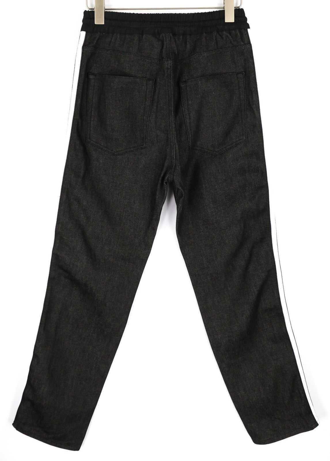 DIESEL BLACK GOLD 1766RIB Mens Jeans W26 Black Tapered  Elastic Waist