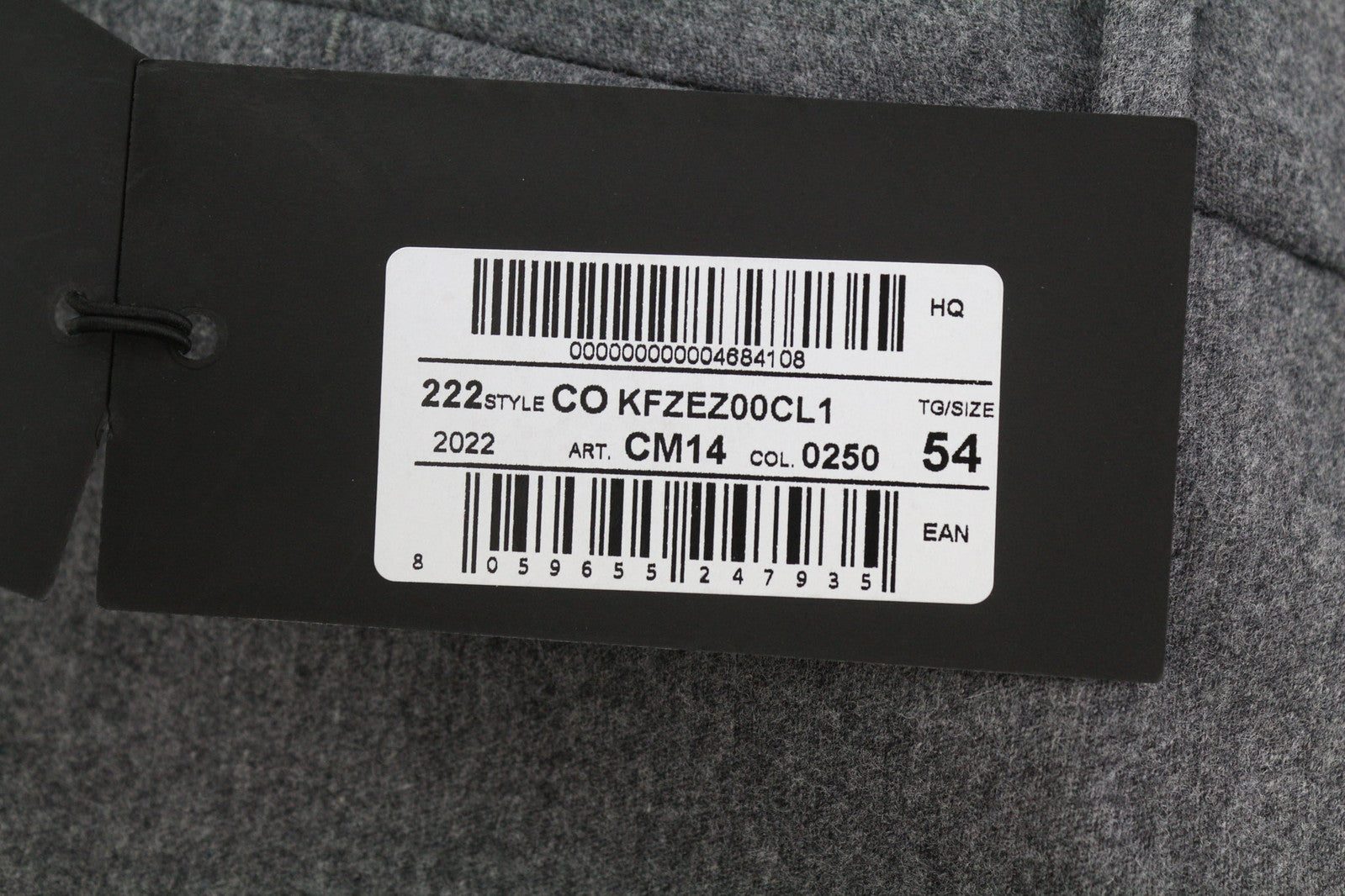 PT TORINO Skinny Fit Men Trousers 54 W37 Grey Fleece Wool Blend Zipper Casual