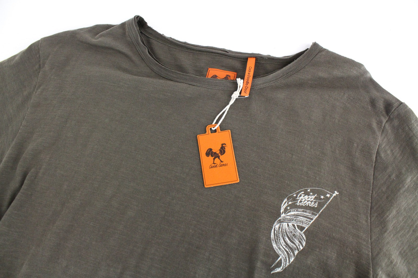 GOOD GENES Mens XL Green  T-Shirt  Cotton Casual Short Sleeve Pullover