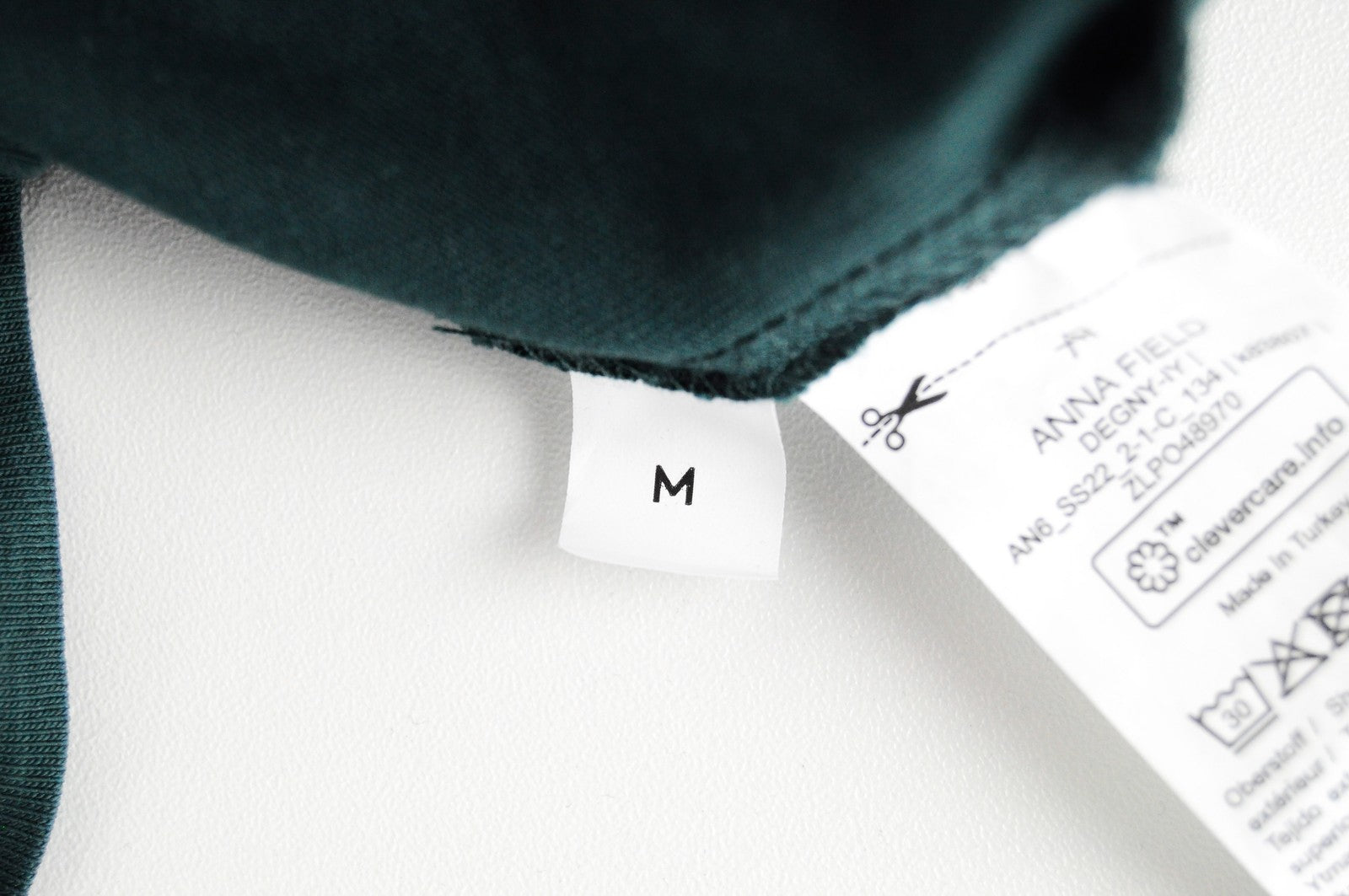 ANNA FIELD Women Dress M Green Cotton Sleeveless Pleated Stretch Round Neck