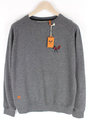 GOOD GENES Mens S Sweatshirt Grey Long Sleeve Cotton Blend Pullover  Design