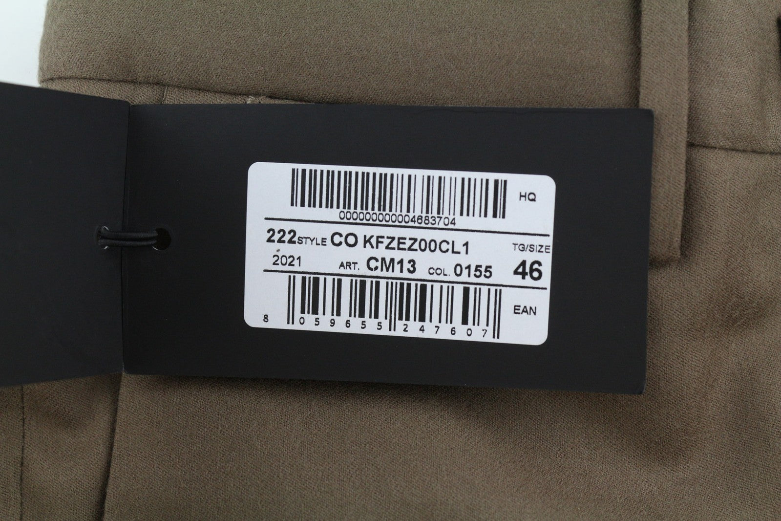 PT TORINO Skinny Fit Men Trousers 46 W31 Brown Fleece Wool Blend Zip Fly Casual