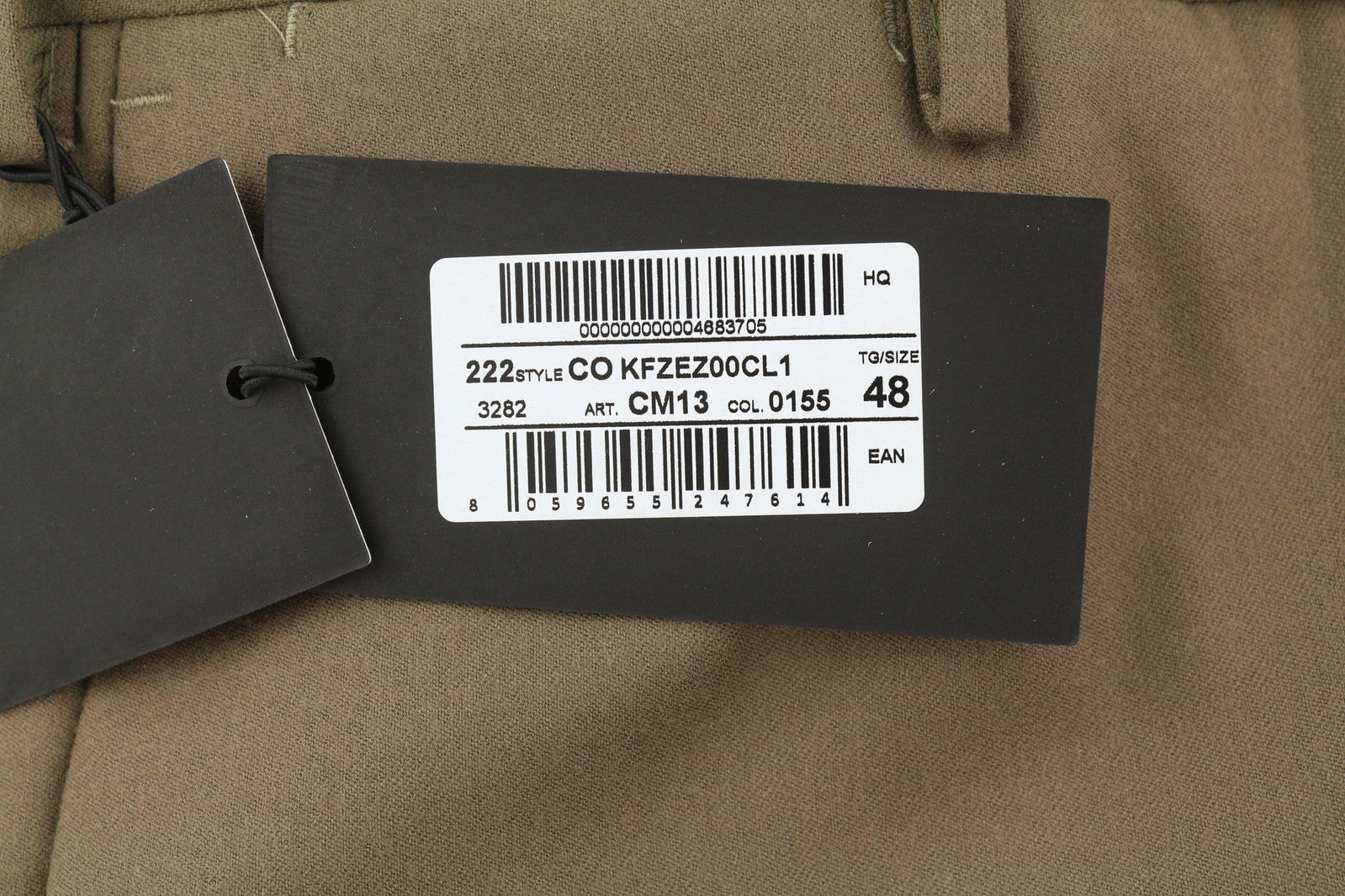 PT TORINO Skinny Fit Men Trousers 48 W32 Brown Fleece Wool Blend Zip Fly Casual