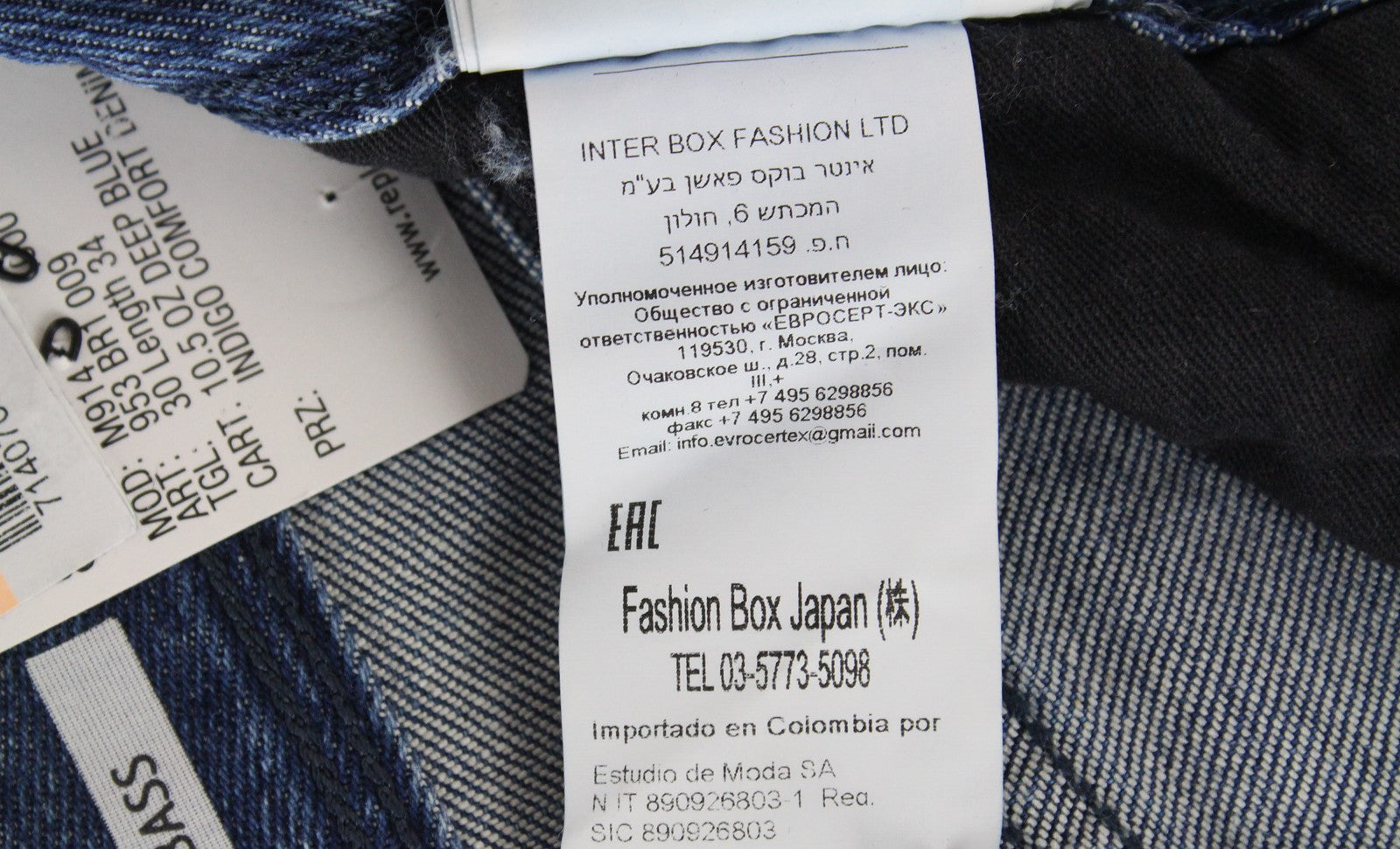 REPLAY Anbass Mens Jeans W30/L34 Blue Washed Cotton Slim  Stretchy Ripped