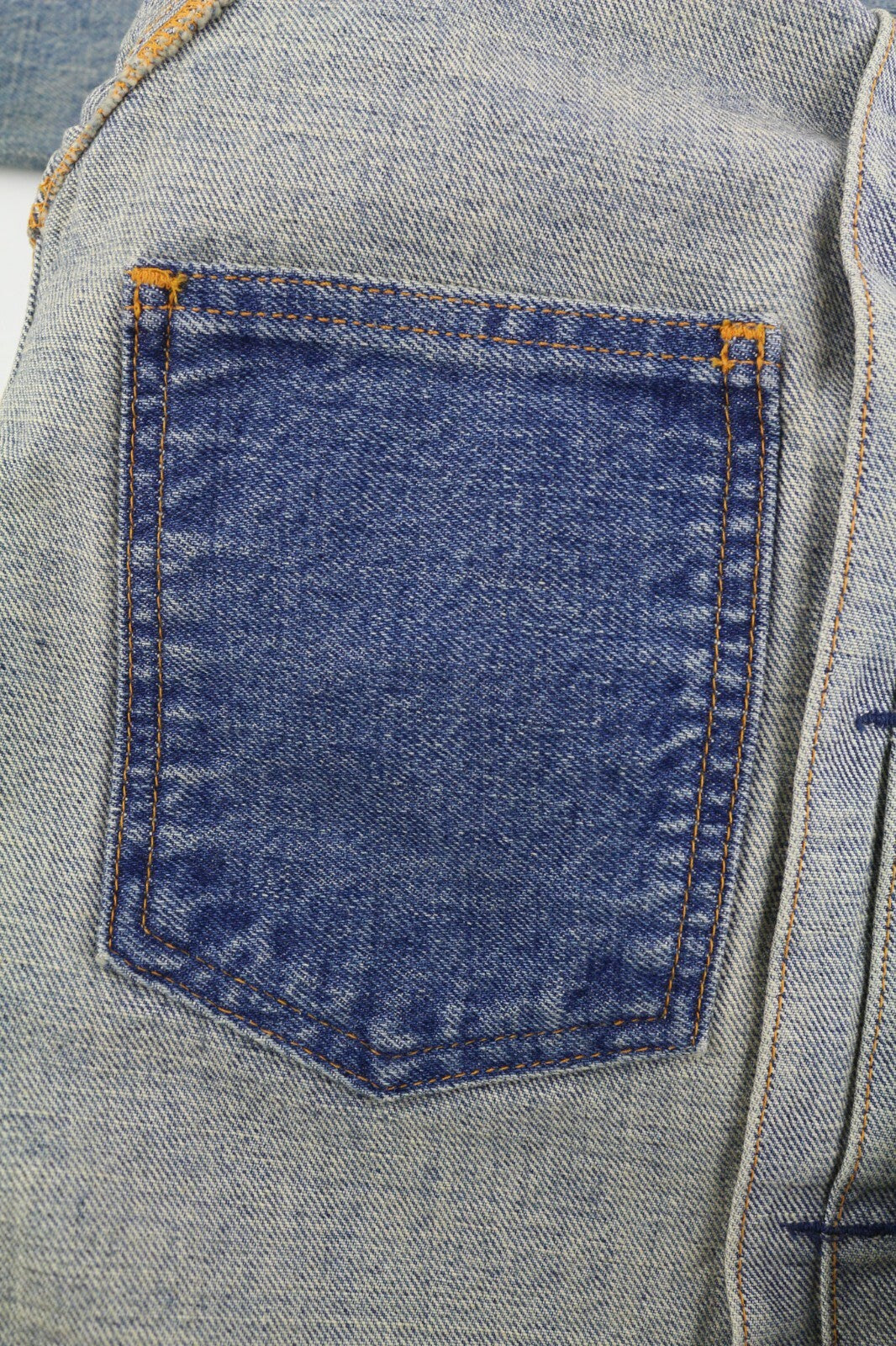 NUDIE Sonny Men Jacket M Steel Indigo Washed Blue Buttoned Neck Pockets