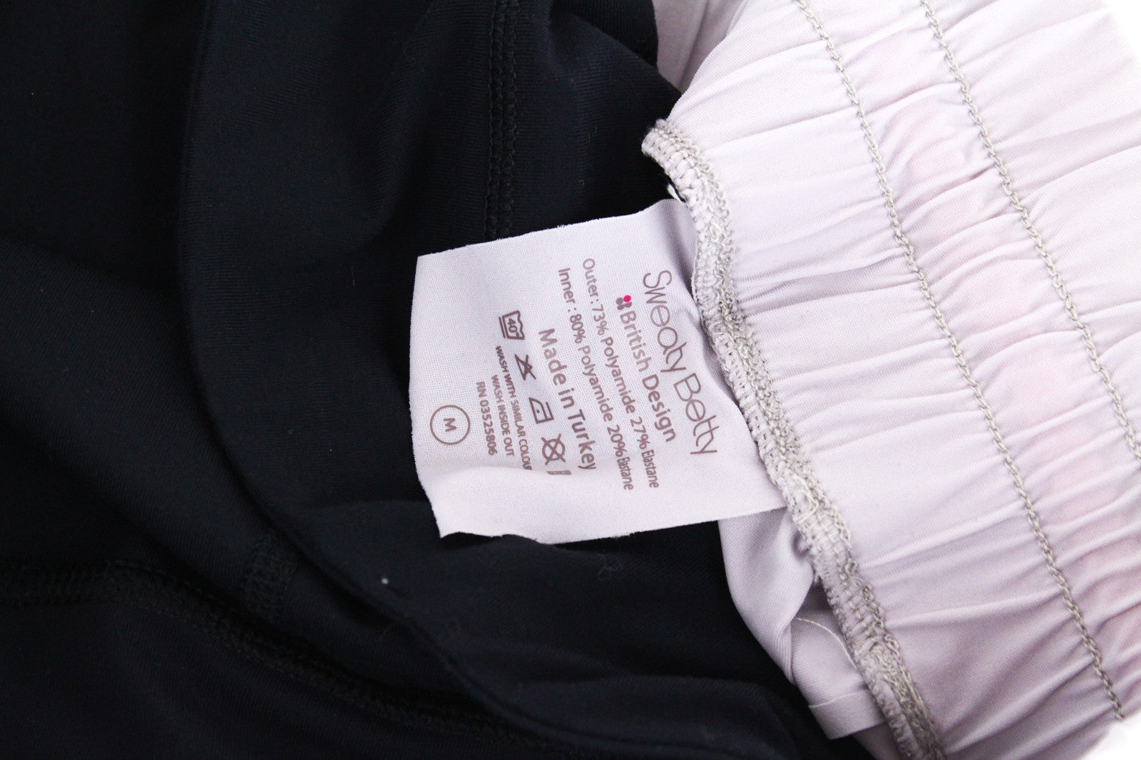 SWEATY BETTY Aerial 2in1 Women's Shorts M Purple Black Gymwear Stretch Logo