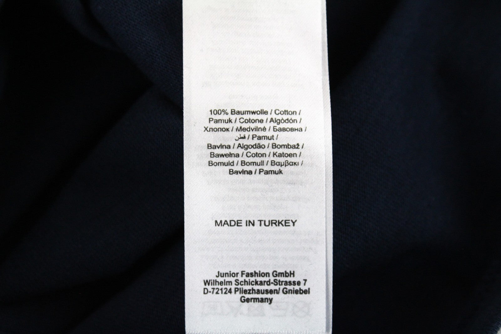 TOM TAILOR Girls T-Shirt XS Graphic Print Navy Melange Crew Neck Kids Cotton