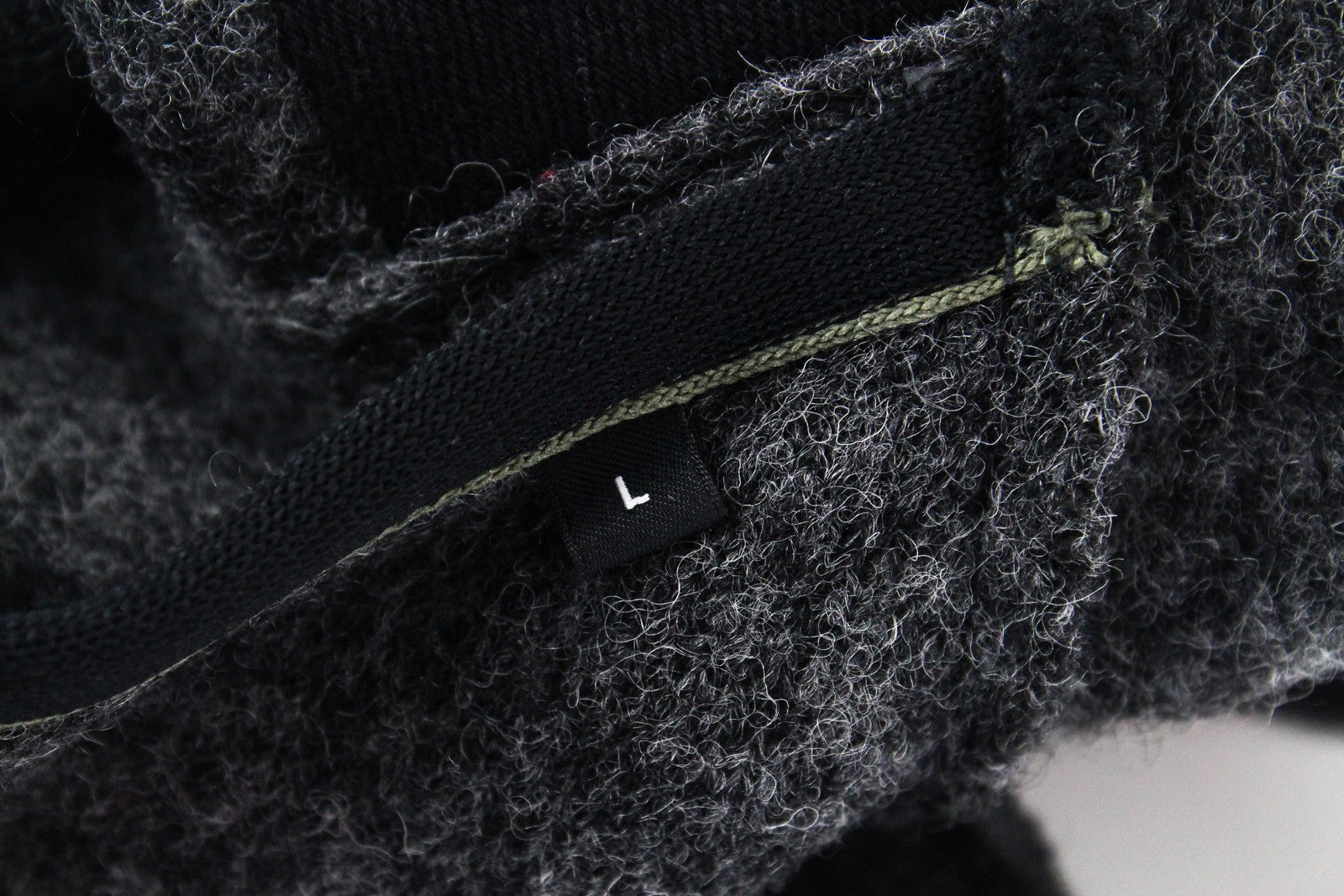 REPLAY Mens Coat L Grey Wool Blend Hooded Toggle Snaps Buttoned RRP€399