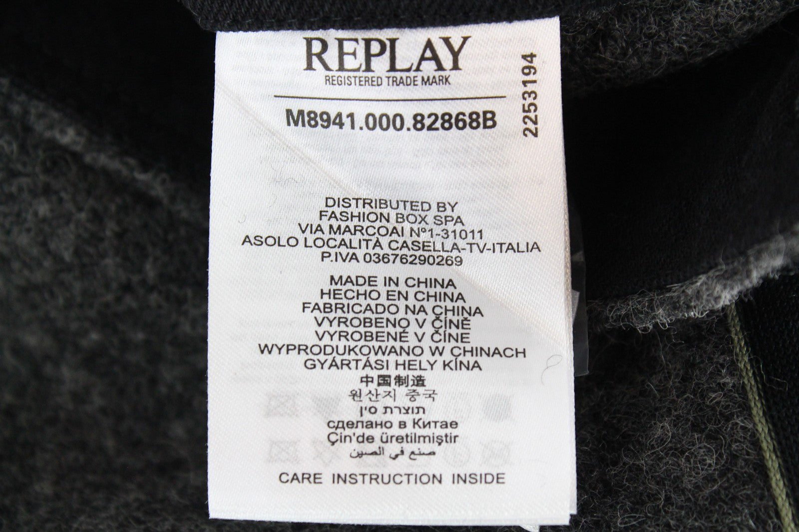 REPLAY Mens Coat L Grey Wool Blend Hooded Toggle Snaps Buttoned RRP€399