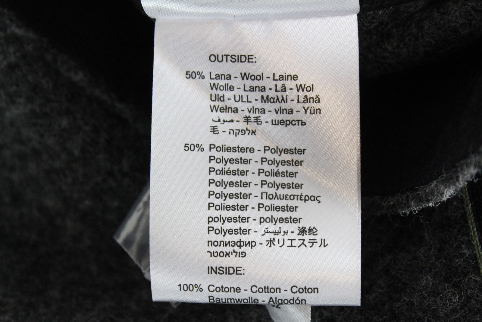 REPLAY Mens Coat L Grey Wool Blend Hooded Toggle Snaps Buttoned RRP€399