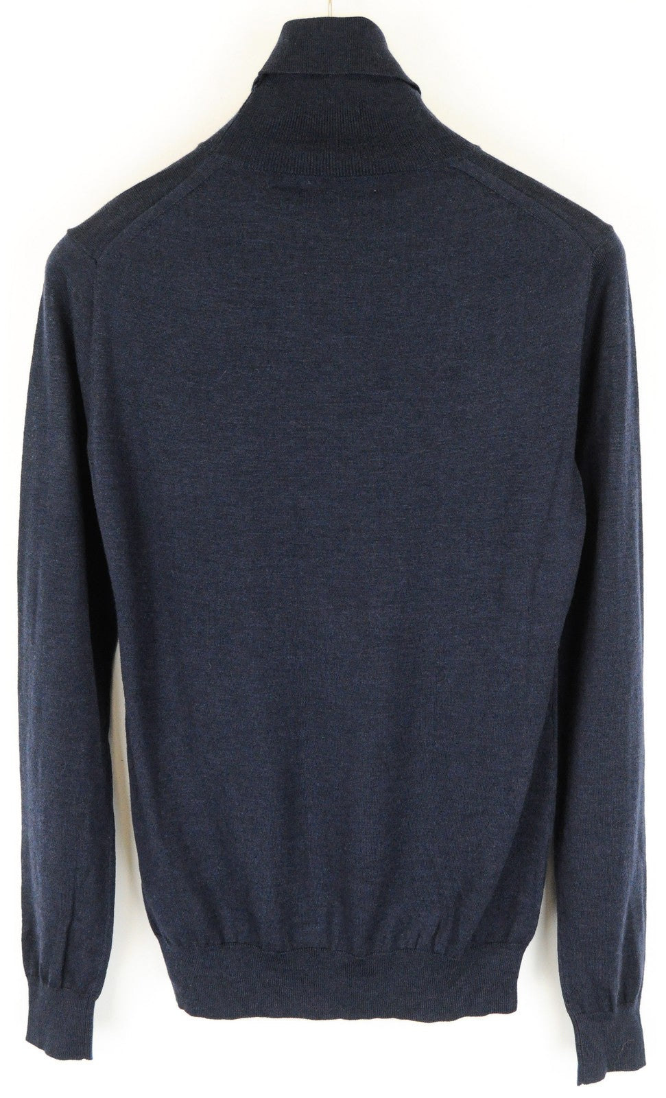 SUISTUDIO Hunter Womens Sweatshirt L Navy Wool Long Sleeve Turtle Neck