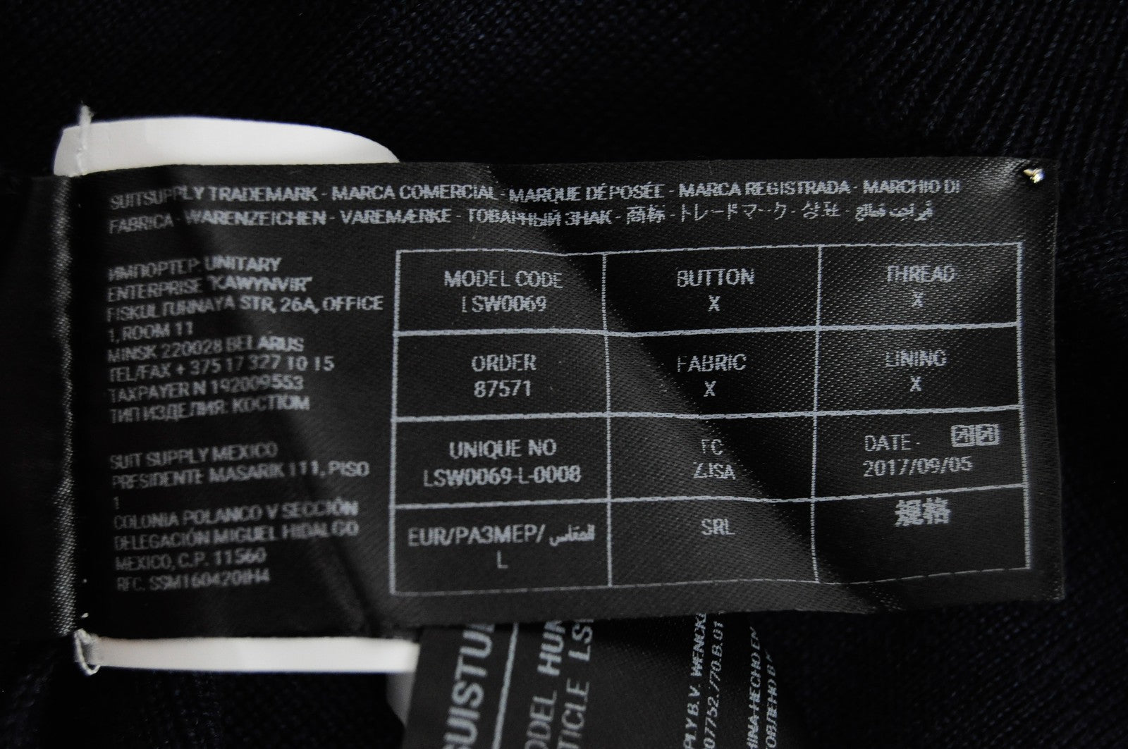 SUISTUDIO Hunter Womens Sweatshirt L Navy Wool Long Sleeve Turtle Neck