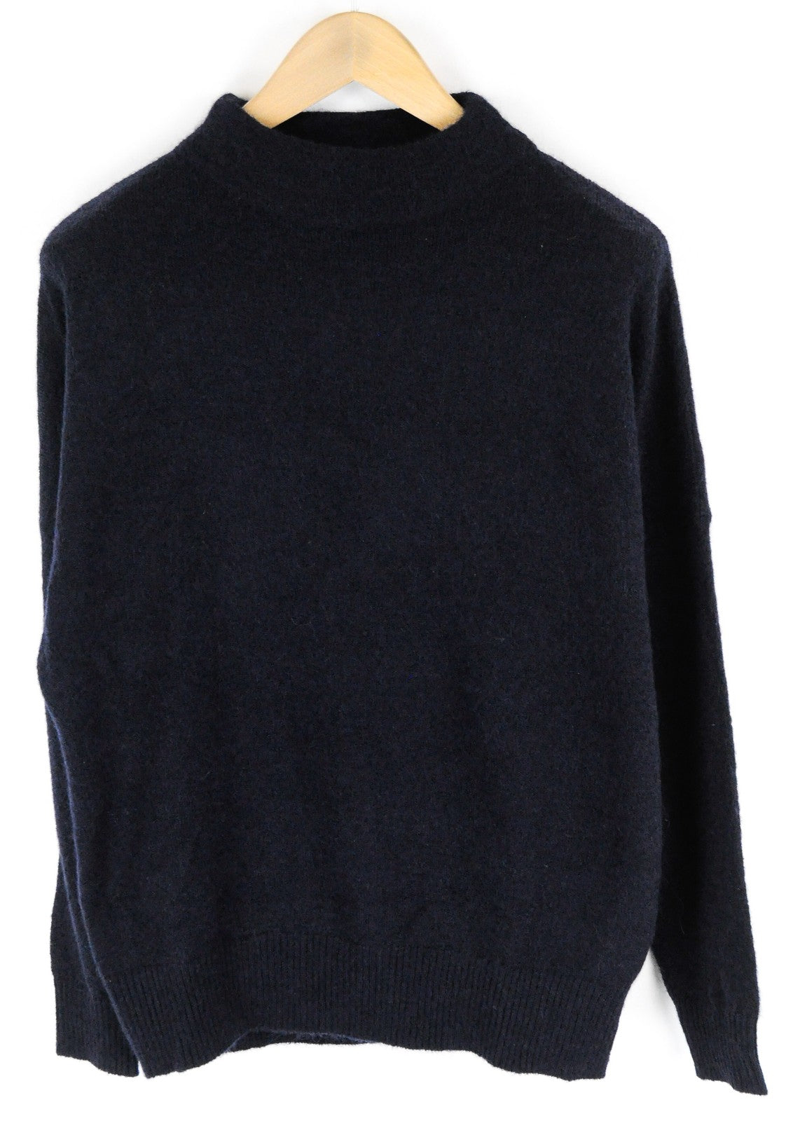 SUISTUDIO Airy Womens M Sweatshirt Navy Wool Blend Long Sleeved Pullover