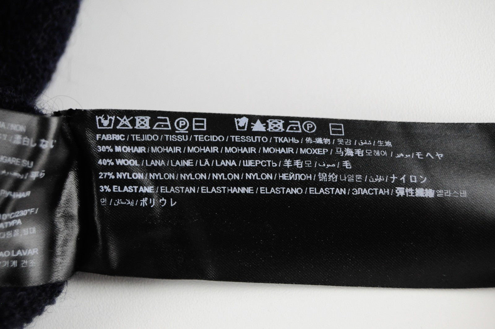 SUISTUDIO Airy Womens M Sweatshirt Navy Wool Blend Long Sleeved Pullover