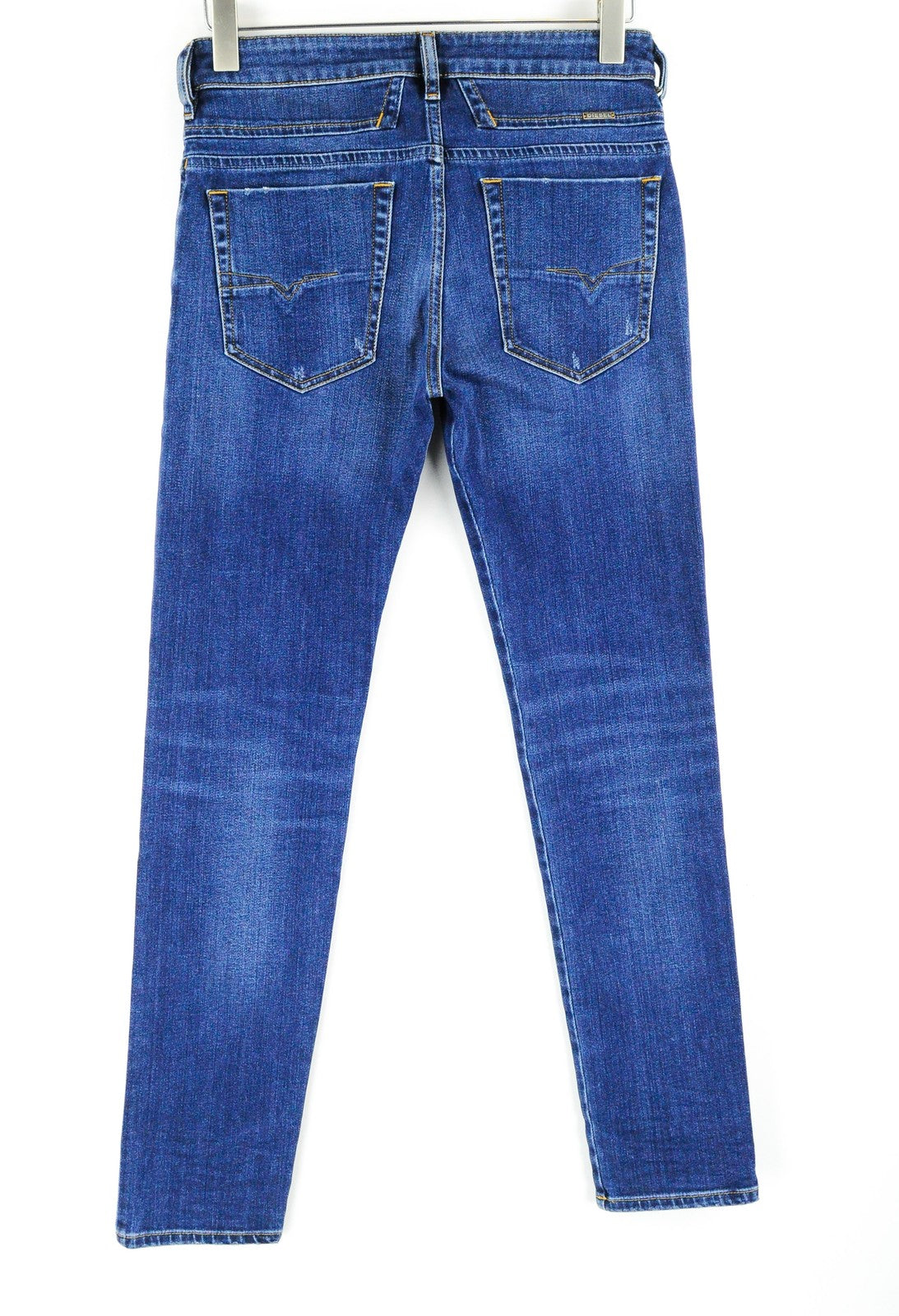 Mens DIESEL Jeans D-Bazer 083AZ W27/L32 Blue Tapered Ripped Stretchy