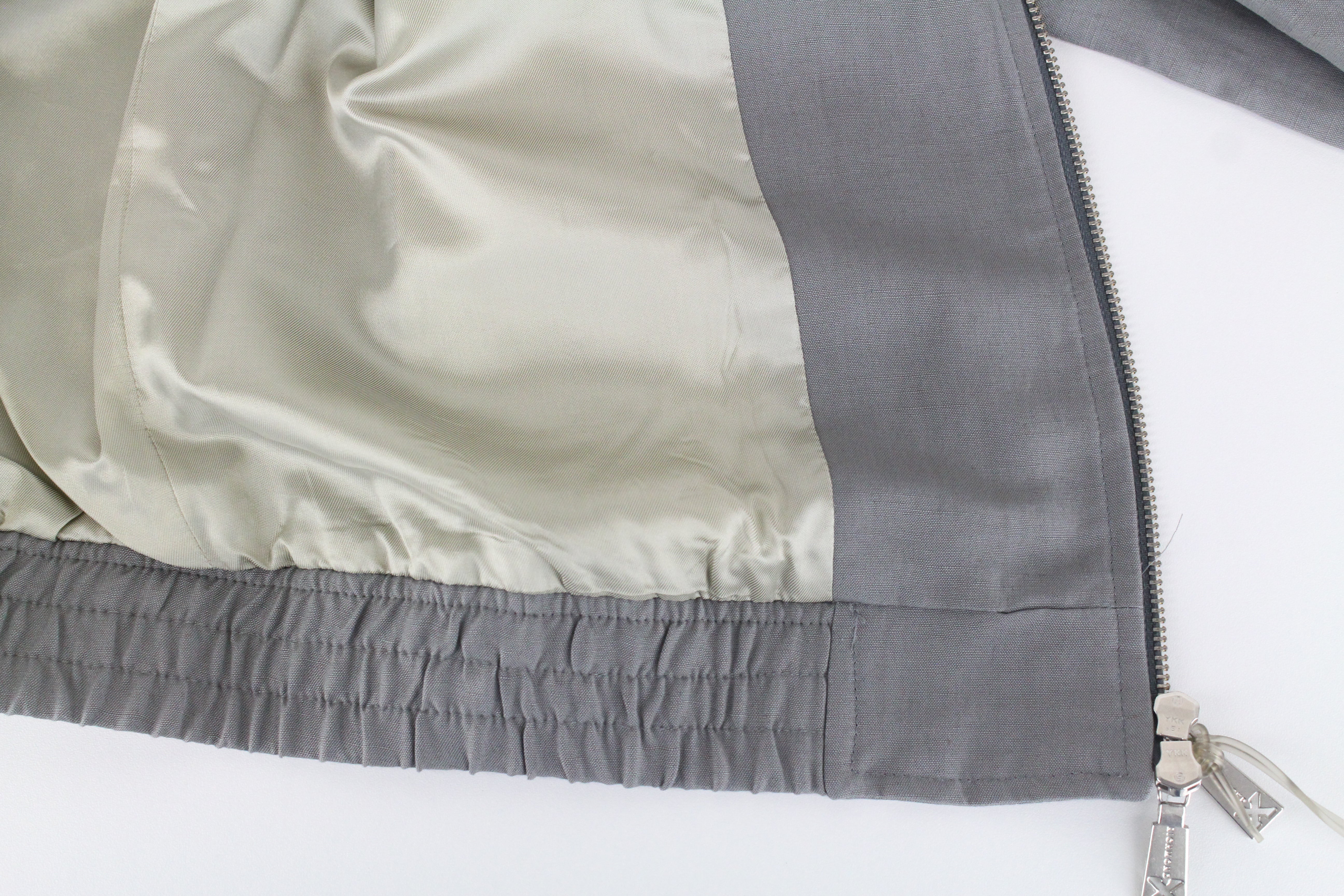 RICHMOND Men's Jacket 48 Grey Linen Blend Patched Long Sleeve Blazer