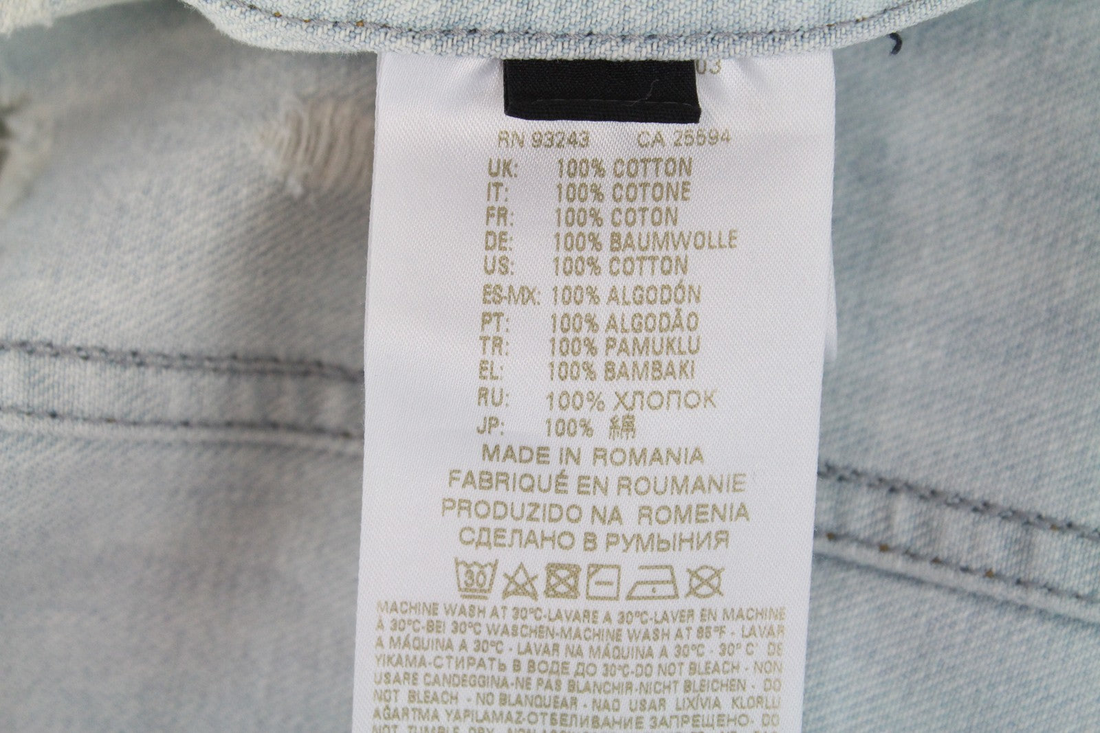 Womens DIESEL De-Visty 069AV Jacket S Blue Cotton Ripped Denim