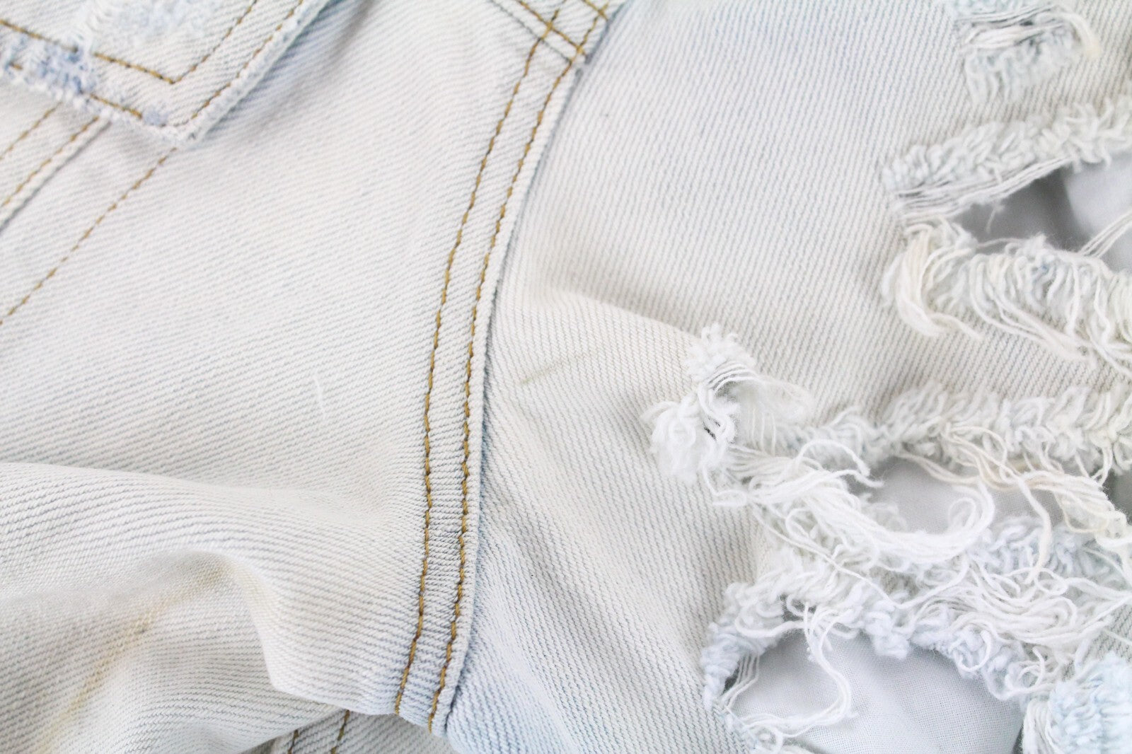 Womens DIESEL De-Visty 069AV Jacket M Blue Denim Ripped Cotton