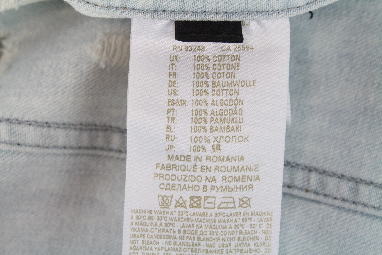 Womens DIESEL De-Visty 069AV Jacket M Blue Denim Ripped Cotton